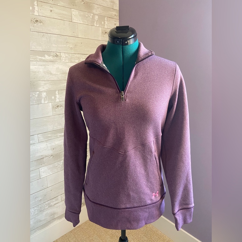 Under Armour Purple Quarter-Zip Fleece Pullover